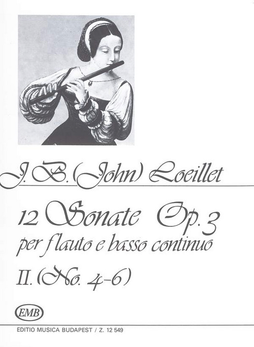 12 Sonaten Op. 3 per flauto e basso continuo, II (nº 4-6)