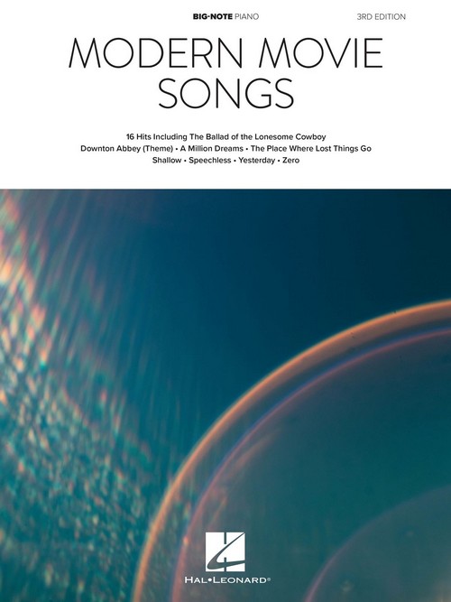 Modern Movie Songs, 3rd Edition: Big-Note Piano