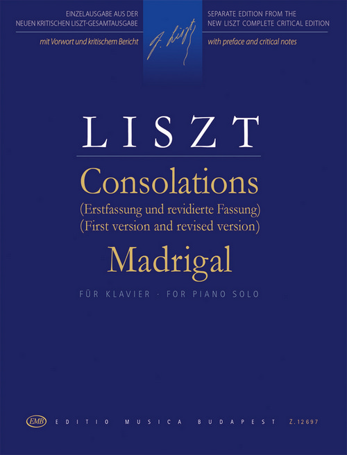 Consolations (First Version and Revised Version). Madrigal, for Piano Solo