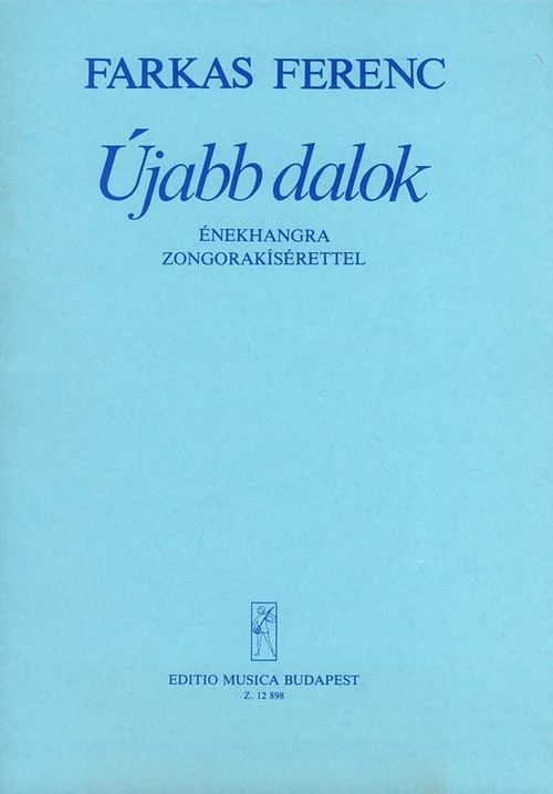 Újabb dalok, Vocal and Piano