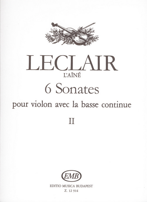 6 Sonaten pour violon avec la basse continue II