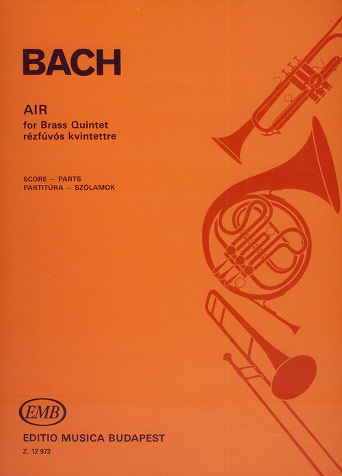 Air, for Brass Quintet, Score and Parts. 9790080129722