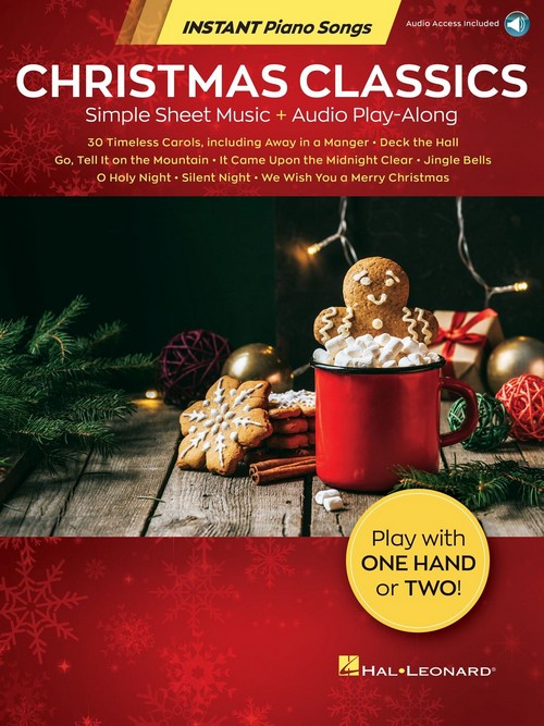 Christmas Classics: Instant Piano Songs, Simple Sheet Music + Audio Play-Along