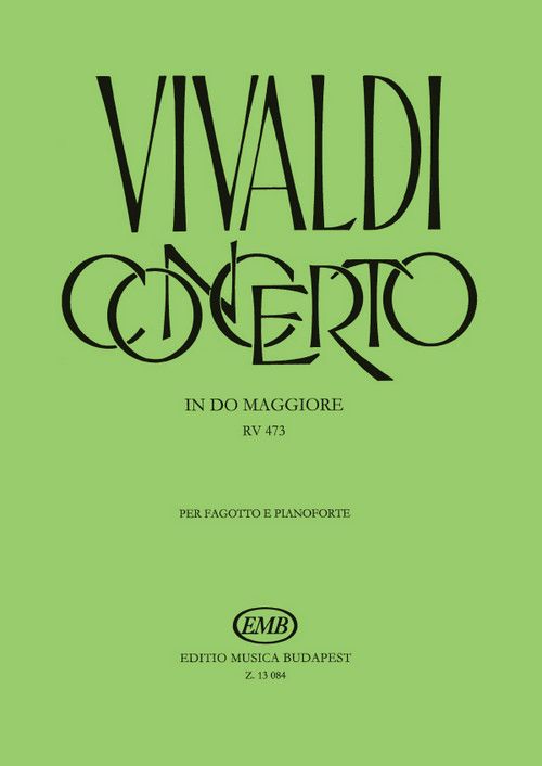 Concerto in do maggiore per fagotto e pianoforte, RV 473 (F. VIII, nº 9, P.V. 90). 9790080130841 Concerto in do maggiore per fagotto e pianoforte, RV 473 (F. VIII, nº 9, P.V. 90). 9790080130841