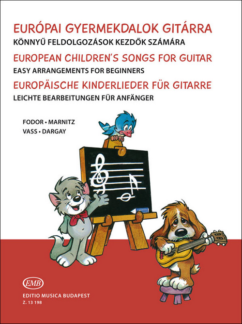 European Children's Songs for Guitar, Easy Arrangement for Beginners, Revised edition