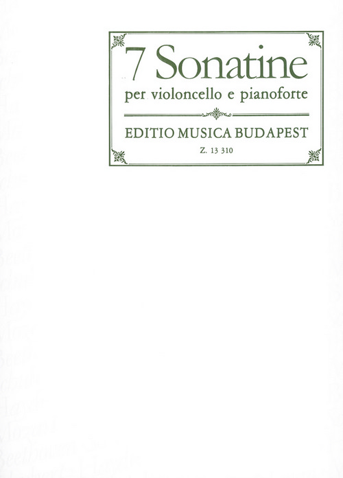 7 Sonatine per violoncello e pianoforte (Haydn, Mozart, Beethoven, Schubert)