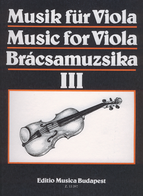 Music for Viola III = Musik für Viola III, Viola and Piano