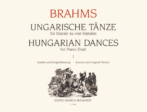 Hungarian Dances for Piano Duet, I