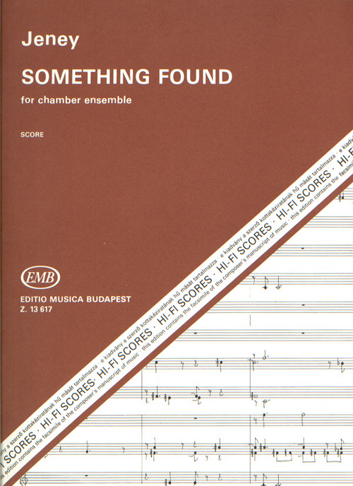 Something Found, for Chamber Ensemble, Score. 9790080136171