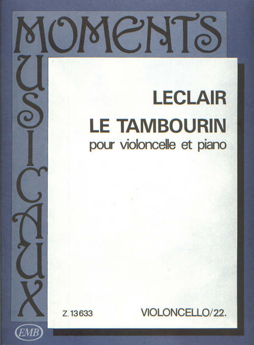 Le tambourin, pour violoncelle et piano