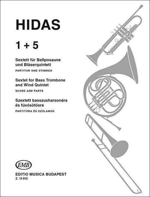 1+5, Sextet for Brass Trombone and Wind Quintet, Score and Parts