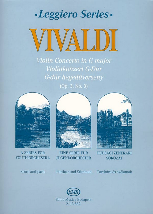 Violin Concerto in G Major, op. 3, No. 3, RV 310, Score and Parts