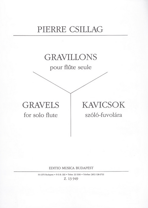 Gravillons, pour flûte seule