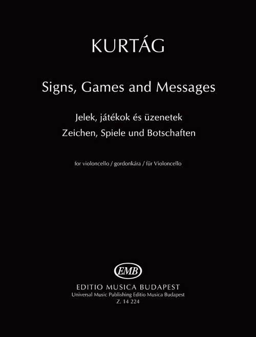 Signs, Games and Messages, for Violoncello