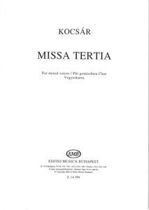 Missa tertia, for Mixed Voices
