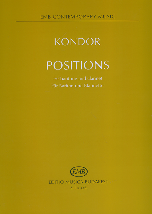 Positions, for Bariton and Clarinet