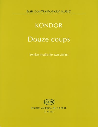 Douze coups: Twelve Etudes for Two Violins. 9790080144824