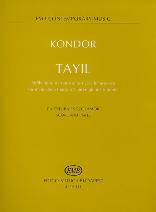 Tayil, for male voice (narrator) and eight instruments