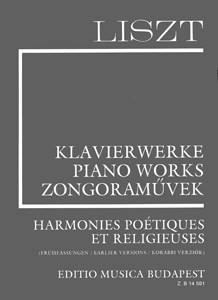 Harmonies poétiques et religieuses, Piano