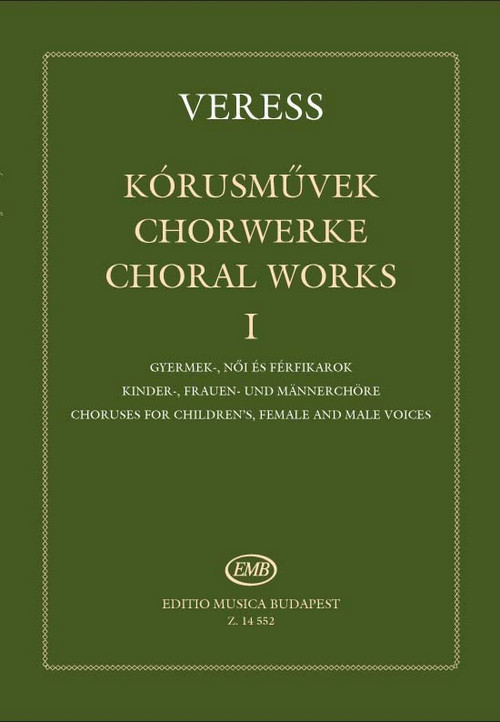 Choral Works, I, Choruses for Children's, Female and Male Voices