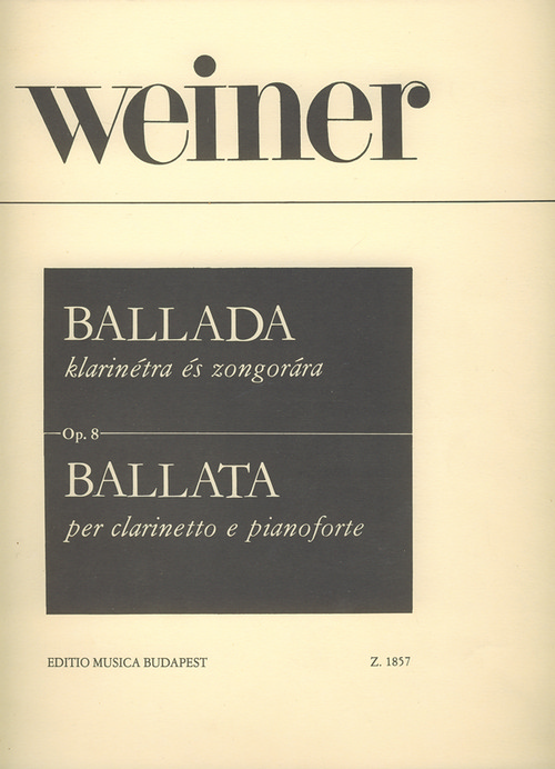 Ballata, op. 8, per clarinetto e pianoforte