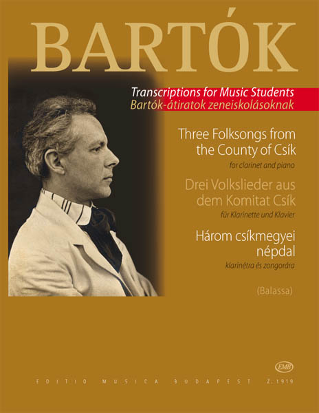 Three Folksongs from the County of Csík, for Clarinet and Piano