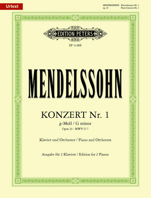 Piano Concerto No. 1 in G minor, Op. 25, Reduction for 2 Pianos