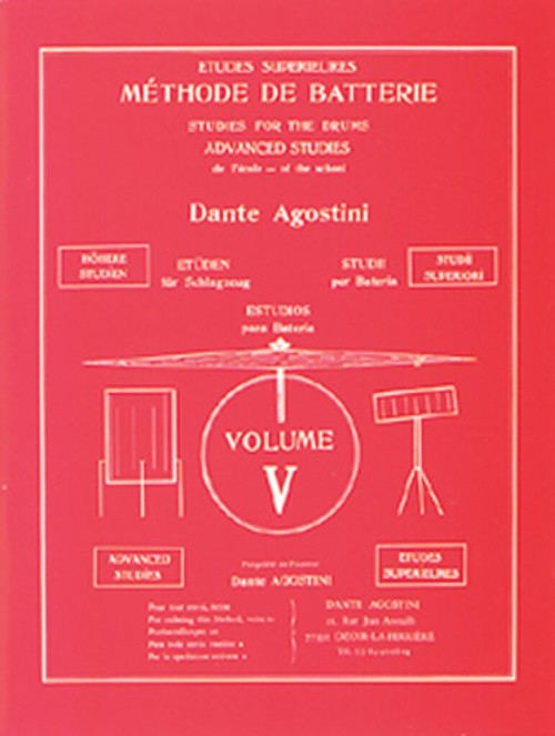 Methode De Batterie - Studies For The Drums - Solfege Batterie. Volume 5