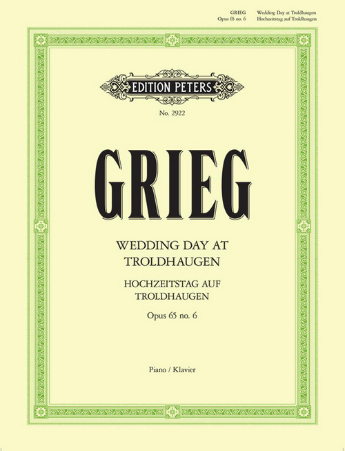 Wedding Day at Troldhaugen, Op. 65, No. 6, Piano. 9790014013097