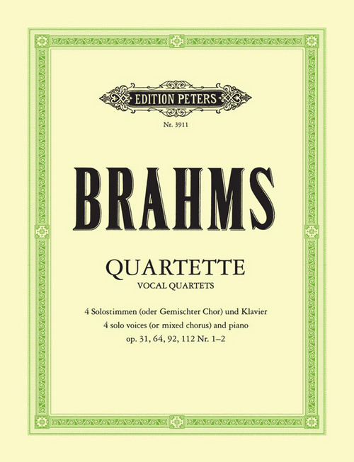 Vocal Quartets, Volume 1, SATB, Soli and Piano, Score