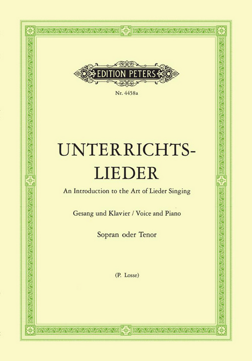 Unterrichtslieder - Ausgabe für hohe Stimme: Eine Sammlung von 60 beliebten Liedern mit Klavierbegleitung