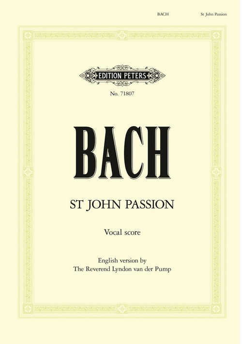 St. John Passion BWV 245, English Vocal Score