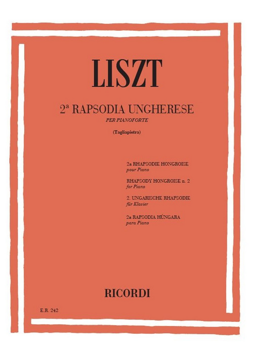 2ª Rapsodia Ungherese, per Pianoforte