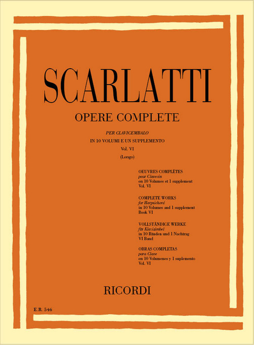 Opere Complete per Clavicembalo, Vol. VI, Ed. A. Longo: Sonate 251-300