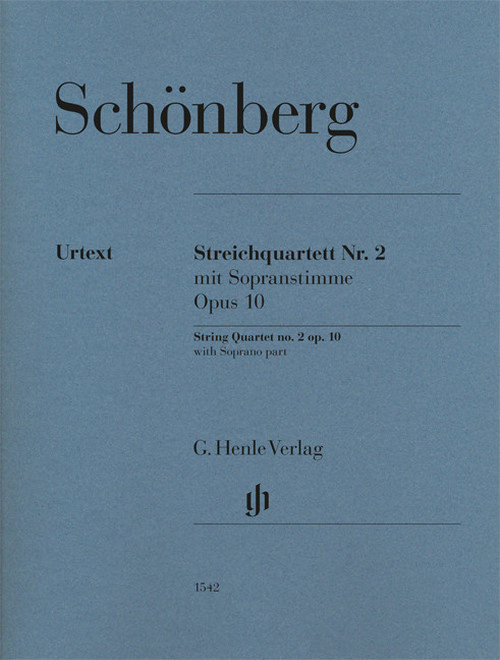 Streichquartett Nr. 2 op. 10, mit Sopranstimme, soprano, 2 violins, viola, cello