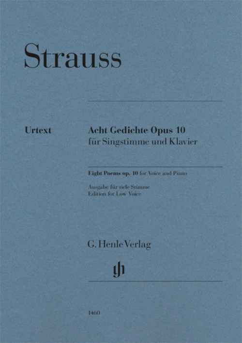 Eight Poems op. 10, low voice and piano