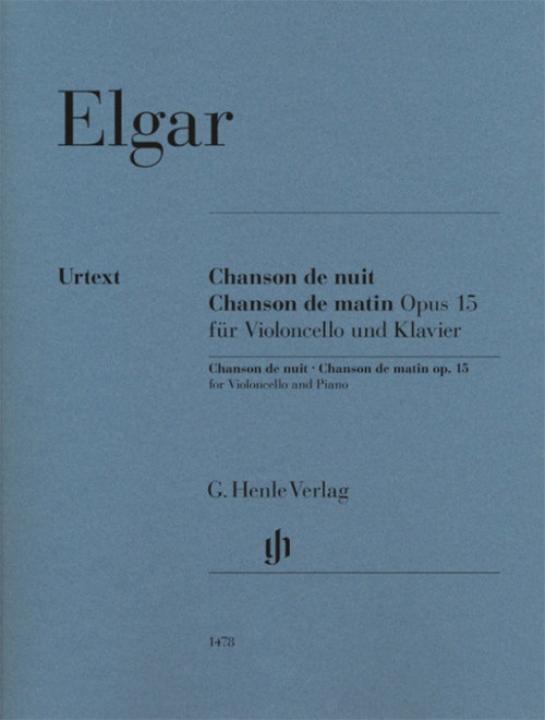 Chanson de nuit, Chanson de matin op. 15, for cello and piano