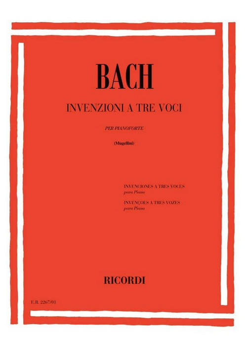 Invenzioni a 3 Voci, Pianoforte