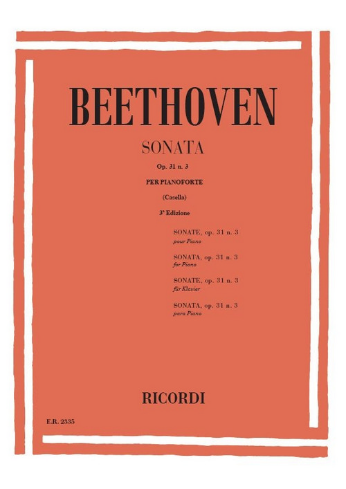 Sonata nº 18 in La Bemol, Op. 31 nº 3, per Pianoforte
