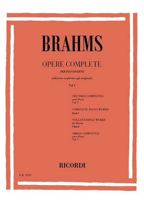 Opere Complete per Pianoforte, Volume I