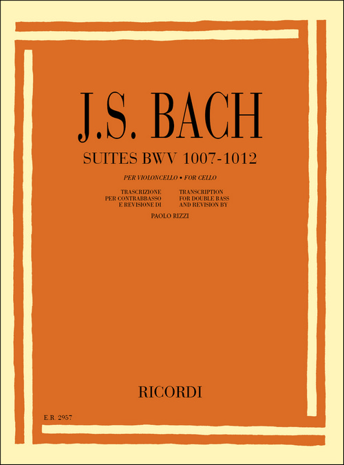 6 Suites per Violoncello Solo BWV 1007-1012, trascrizione per Contrabasso