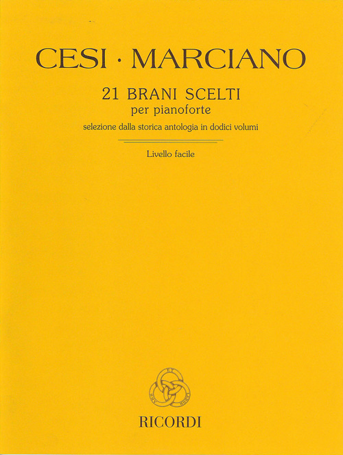 21 Brani Scelti, per Pianoforte: Livello facile, Ed. Cesi-Marciano