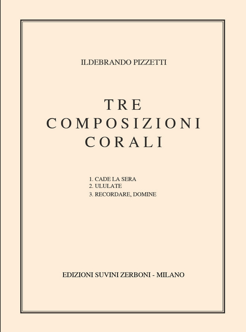 3 Composizioni Corali