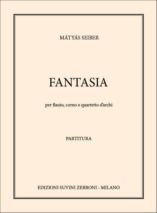 Fantasia, per flauto, corno e quartetto d'archi, partitura