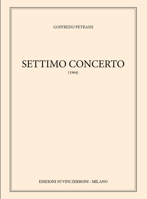 Settimo Concerto, per orchestra da camera