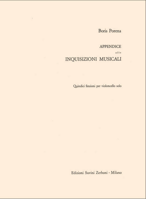 Appendice: Quindici Finzioni per Violoncello Solo
