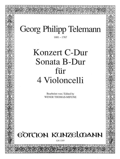 Konzert C-Dur und Sonata B-Dur Für 4 Violoncelli