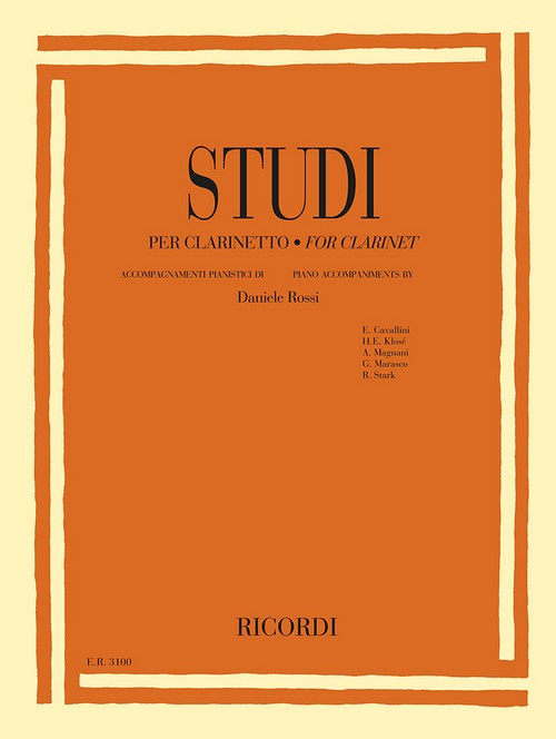 Studi per clarinetto con accompagnamenti pianistici = Études for clarinet with piano accompaniments