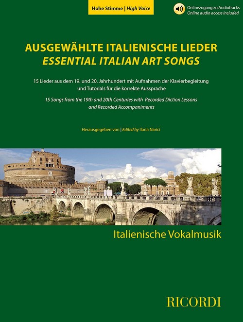 Ausgewählte italienische Lieder, High Voice and Piano