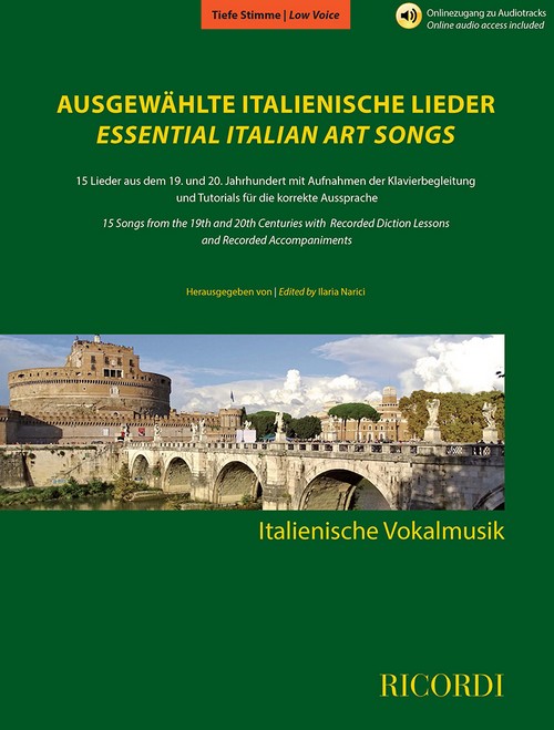 Ausgewählte italienische Lieder, Low Voice and Piano